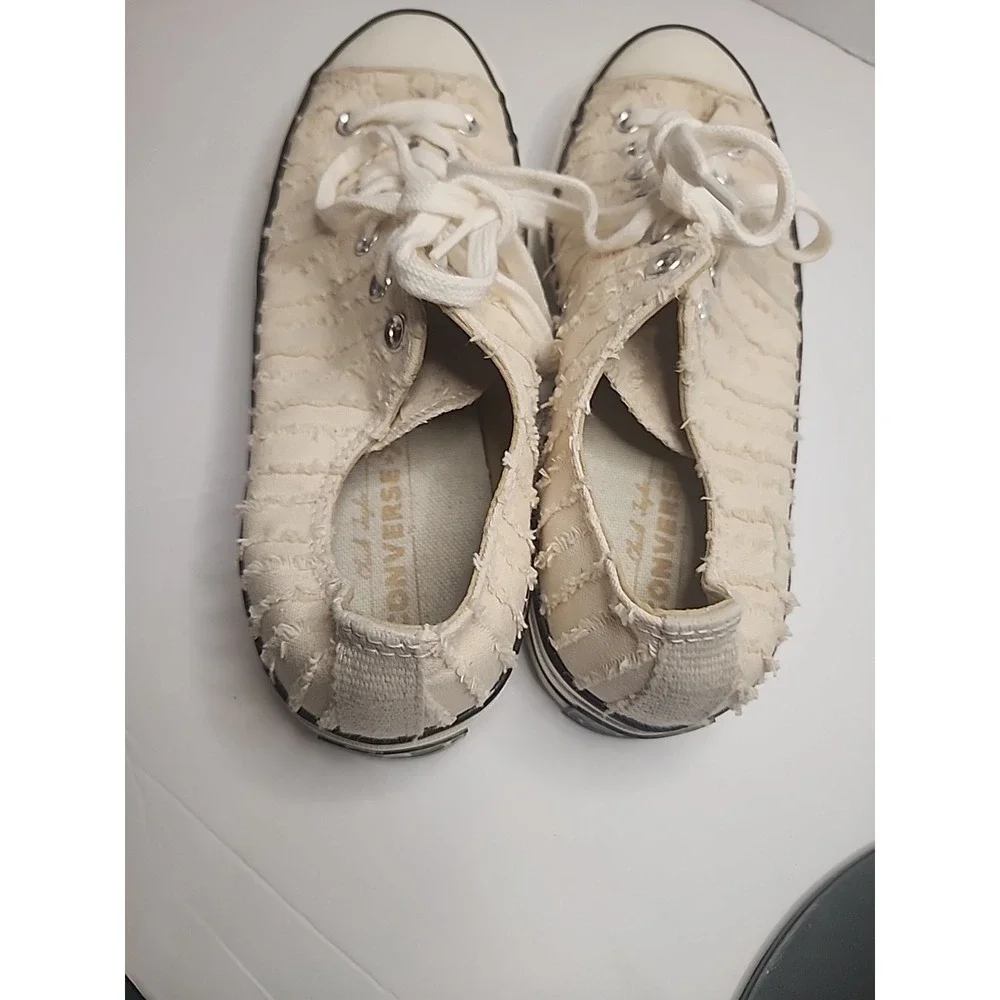 Converse Chuck 70 OX Beige Egret  Shoes Womens‎ 10.5 Textured Low Top Sneaker - Picture 11 of 16